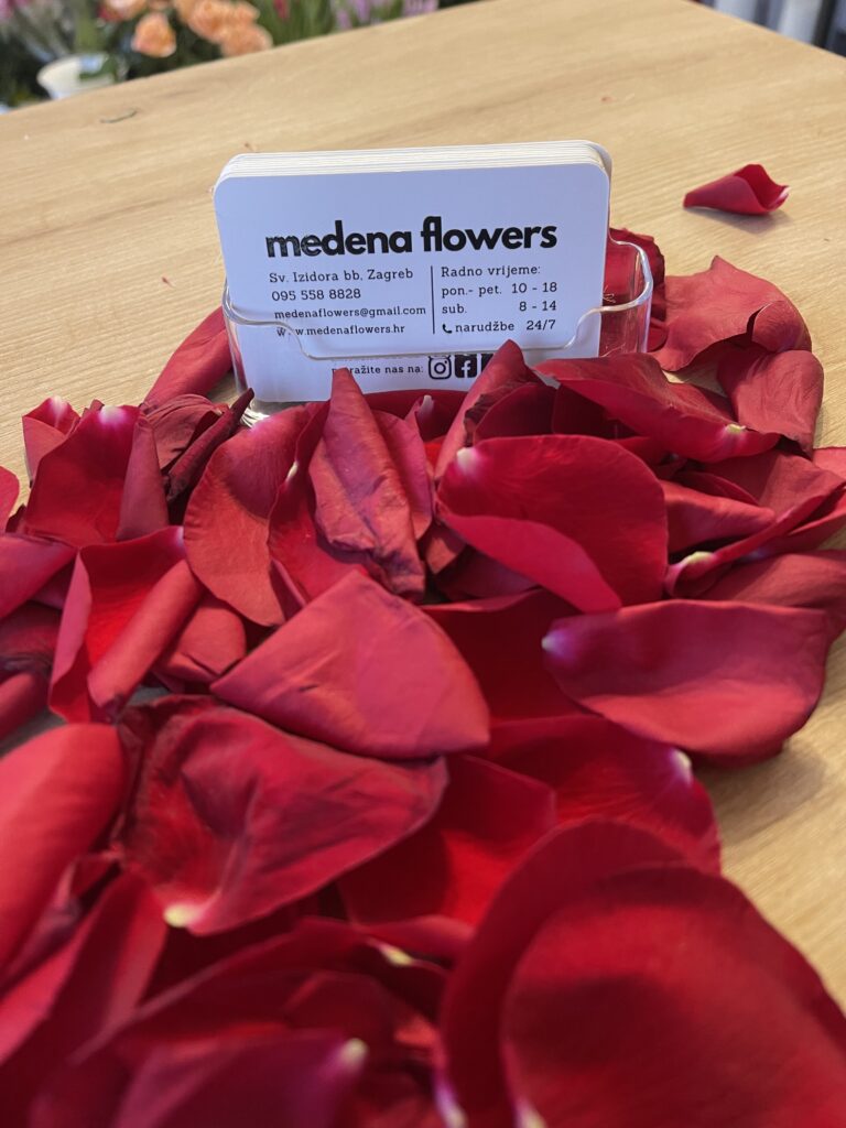 medena flowers vizitka kontakt